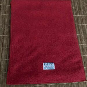 VINTAGE 90s OLD NAVY PERFORMANCE FLEECE RED SCARF NEW CONDITION